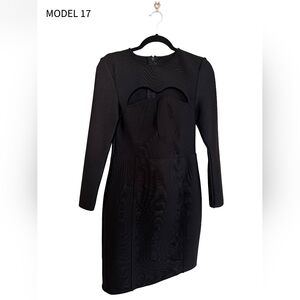 Elegant Black Long Sleeve Dress